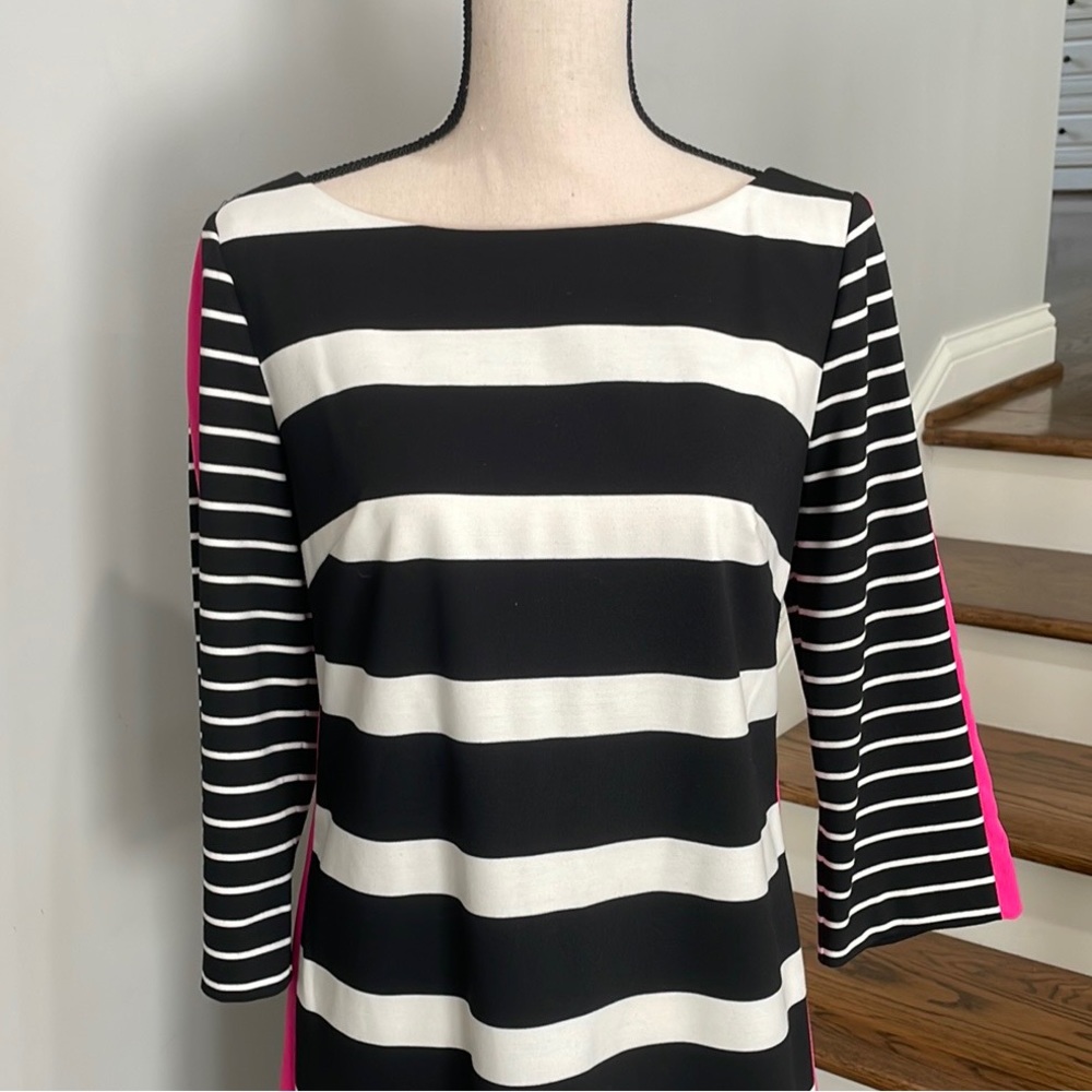 Dress- Black/White/ Hot Pink